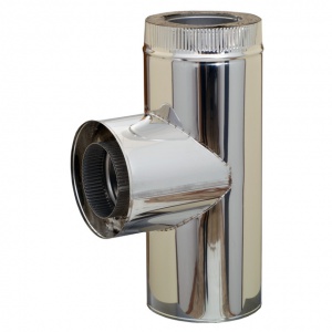 Тройник нерж. 90град. ДУ 200-120