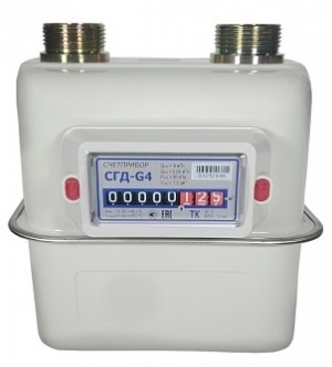 Счетчик газа СГД G-4ТК 1 1/4" левый Орел